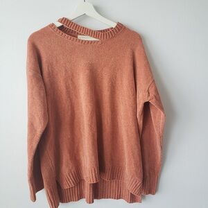 Elodie Warm Clay Crew Neck Sweater